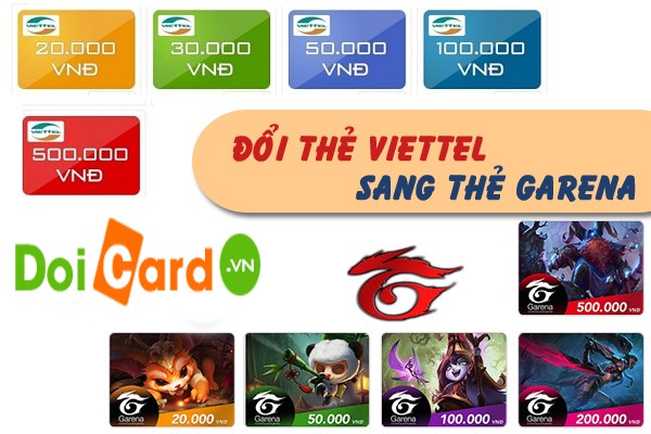 mua thẻ garena bằng thẻ Viettel